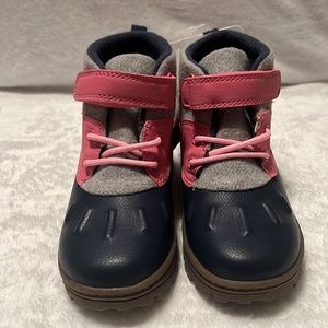 Carter Duck Boots Toddler’s Girl Size 11 | Pink & Navy | NWT